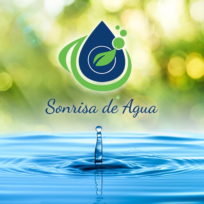 Sonrisa de Agua Wasserbild mit Logo